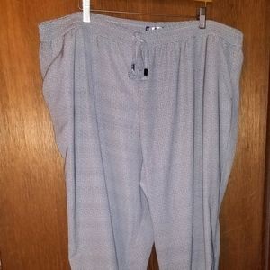 Plus Size (2x) Drawstring Striped Pant